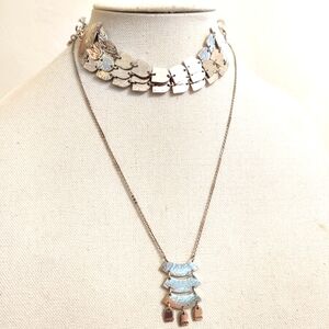 Brighton Marrakesh Soleil Wide Silver Bracelet and matching Necklace